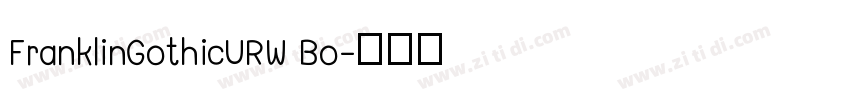 FranklinGothicURW Bo字体转换